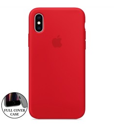 Силикон Original Round Case Apple iPhone X / XS (05) Product RED