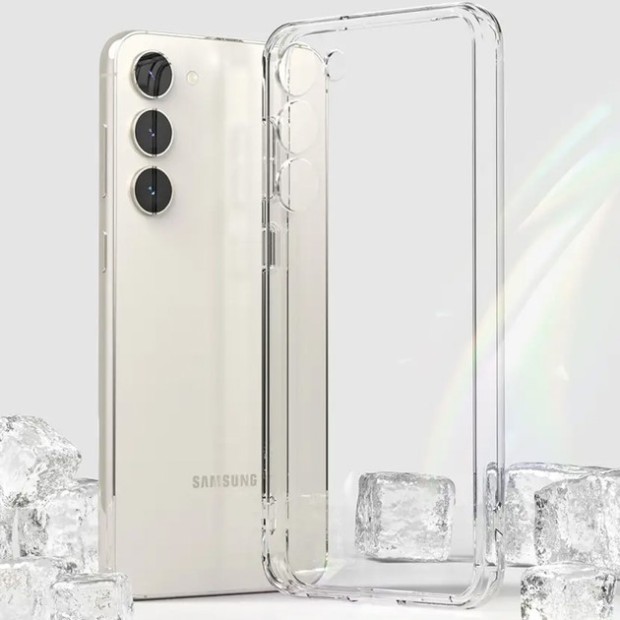Силикон WS ShutCam Samsung Galaxy S23 FE (Прозрачный)
