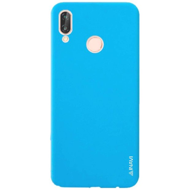 Силиконовый чехол iNavi Color Huawei P20 Lite (голубой)