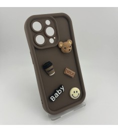 Чехол Pretty Things Case Apple iPhone 15 Pro (Brown/Bear)