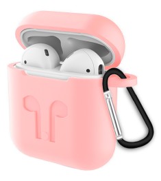 Футляр для наушников Full Silicone Case Apple AirPods (14) Pink (уценка) 1 катег..