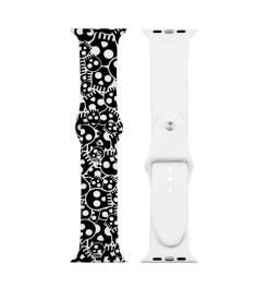 Ремешок Print Apple Watch 38 / 40 mm (Skeleton 2)