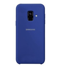 Силиконовый чехол Original Case Samsung Galaxy A6 (2018) A600 (Тёмно-синий)