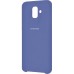 Силиконовый чехол Original Case Samsung Galaxy A6 (2018) A600 (Тёмно-синий)