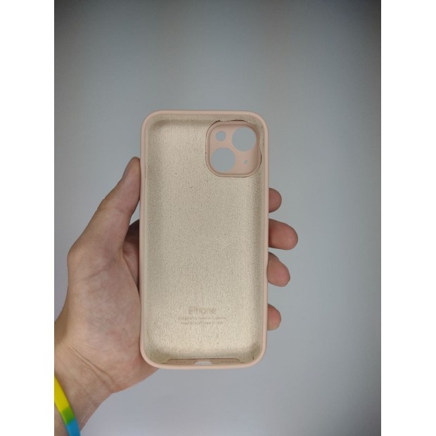 Силикон Original RoundCam Case Apple iPhone 14 (08) Pink Sand