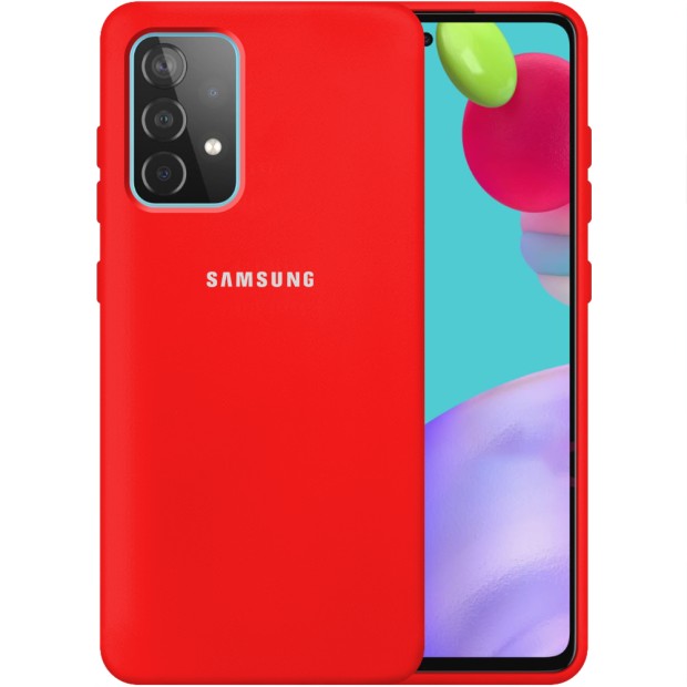 Силикон Original 360 Case Logo Samsung Galaxy A52 (2021) (Красный)
