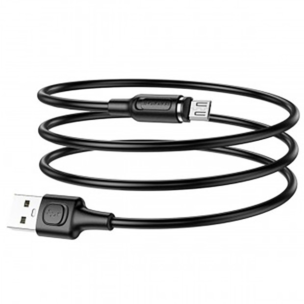 USB-кабель Borofone BX41 Silicone Magnetic (MicroUSB) (Чёрный)