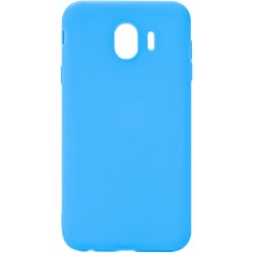 Силиконовый чехол iNavi Color Samsung Galaxy J4 (2018) J400 (голубой)