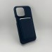 Накладка iLera Napa Leather Case Apple iPhone 15 Pro Max + Leather Wallet for iPhone (Deep Blue)