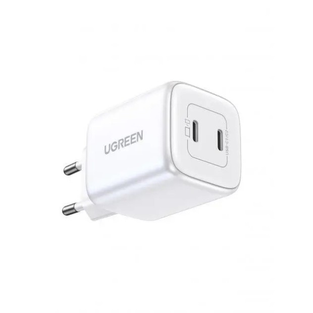СЗУ-адаптер UGREEN CD294 Nexode 45W QC4.0 (2Type-C) (White)