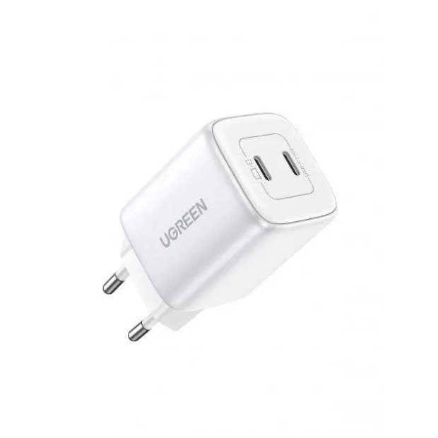 СЗУ-адаптер UGREEN CD294 Nexode 45W QC4.0 (2Type-C) (White)