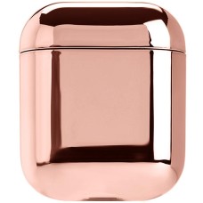 Чехол для наушников Clear Case Apple Airpods Mirror (Rose gold)