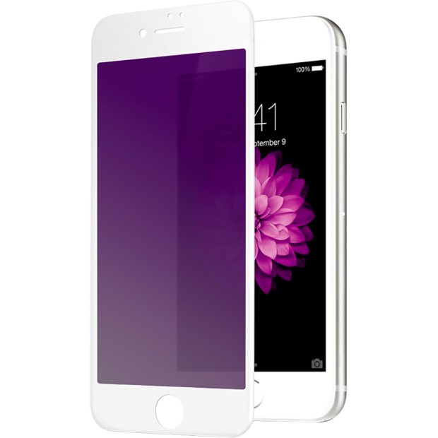 Защитное стекло 5D Anti-Blue Light Apple iPhone 7 / 8 White