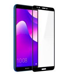 Защитное стекло Huawei Y7 (2018) / Y7 Prime (2018) / Honor 7C Pro Black (Клей)