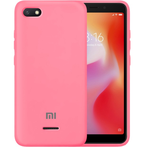 Силикон Original 360 Case Logo Xiaomi Redmi 6A (Клубничный)