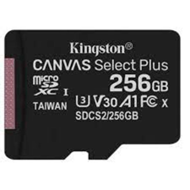Карта памяти Kingston Canvas Select Plus MicroSDXC 256GB (UHSI/U3) (A1) (Class 10) + SD-адаптер