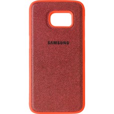 Силикон Textile Samsung Galaxy S7 (Красный)