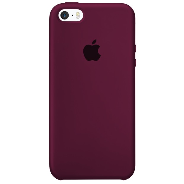 Силиконовый чехол Original Case Apple iPhone 5 / 5S / SE (57) Marsala