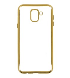 Силиконовый чехол UMKU Line Samsung Galaxy J6 (2018) J600 (Золотой)