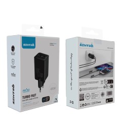 СЗУ-адаптер USB Senteo Z-12 PD 45W (2Type-C) (Чёрный)