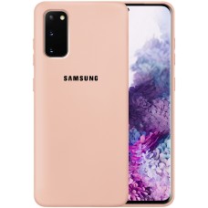 Силикон Original Case Samsung Galaxy S20 (Пудровый)