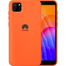 Силикон Original 360 Case Logo Huawei Y5P (Оранжевый)