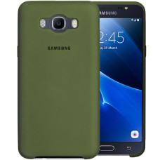 Силиконовый чехол Original Case Samsung Galaxy J7 (2016) J710 (Тёмно-зелёный)