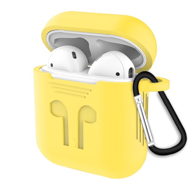 Чехол для наушников Full Silicone Case Apple AirPods (63) Canary Yellow