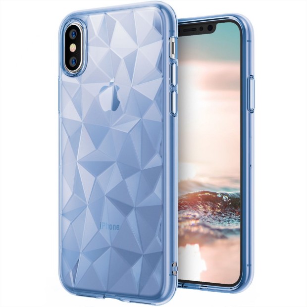 Силиконовый чехол Prism Case Apple iPhone X / XS (синий)