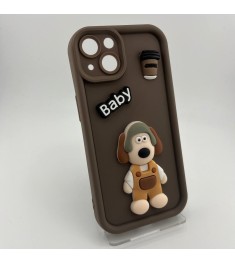 Чехол Pretty Things Case Apple iPhone 13 (Brown/Baby)