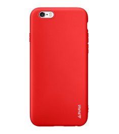 Силиконовый чехол iNavi Color Apple iPhone 6 / 6s (красный)