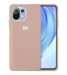 Силикон Original 360 Case Logo Xiaomi Mi 11 Lite (Пудровый)