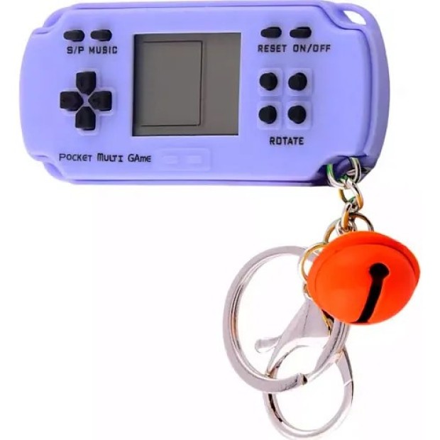 Портативная игровая консоль Keychain Tetris 23 games (Blue)