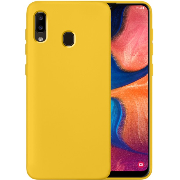 Силикон Original 360 Case Samsung Galaxy A20 / A30 (Жёлтый)