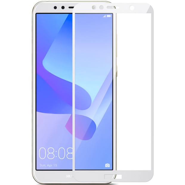 Стекло 3D Huawei Y6 Prime (2018) / Honor 7A Pro White