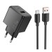 Зарядний пристрій Hoco CS17A 22.5W (1USB) + кабель Type-C (Чорний) Зарядний пристрій Hoco CS17A 22.5W (1USB) + кабель Type-C (Чорний)