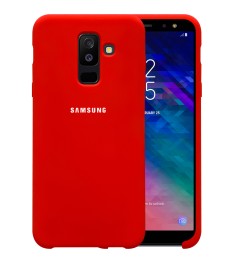 Силикон Original Case HQ Samsung Galaxy A6 Plus (2018) A605 (Красный)