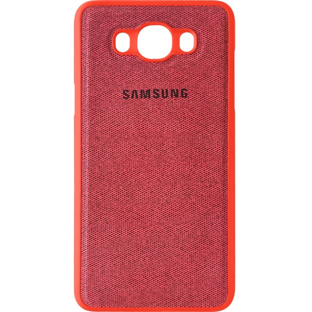 Силикон Textile Samsung Galaxy J7 (2016) J710 (Красный)