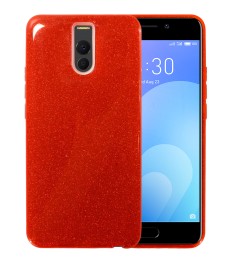 Силикон Glitter Meizu M6 Note (Красный)