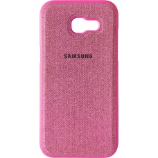 Силикон Textile Samsung Galaxy A5 (2017) A520 (Розовый)