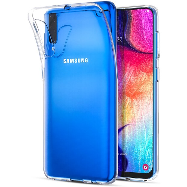 Чехол Силикон WS для Samsung Galaxy A7 (2018) A750 (прозрачный)