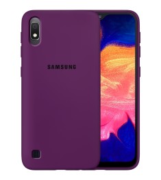 Силикон Original 360 Case Logo Samsung Galaxy A10 / M10 (2019) (Сиреневый)