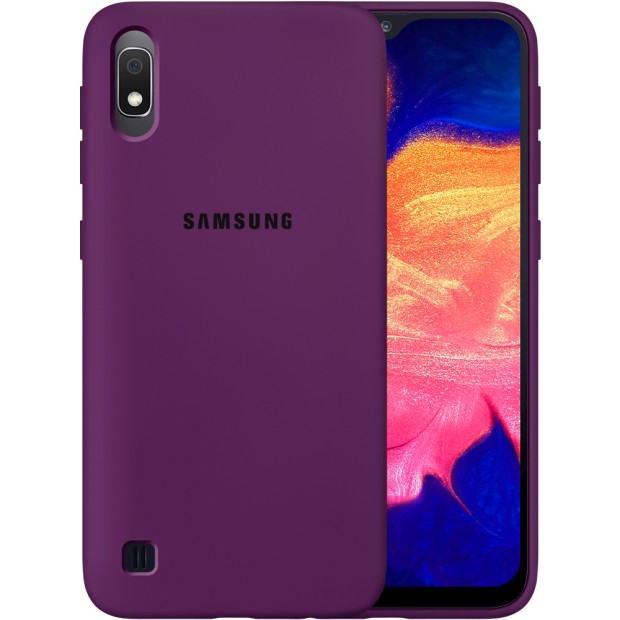 Силикон Original 360 Case Logo Samsung Galaxy A10 / M10 (2019) (Сиреневый)