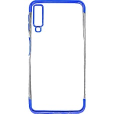 Силиконовый чехол UMKU Line Samsung Galaxy A7 (2018) A750 (синий)