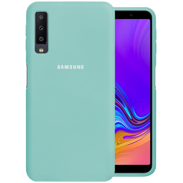 Силиконовый чехол Original Case Samsung Galaxy A7 (2018) A750 (Бирюзовый)