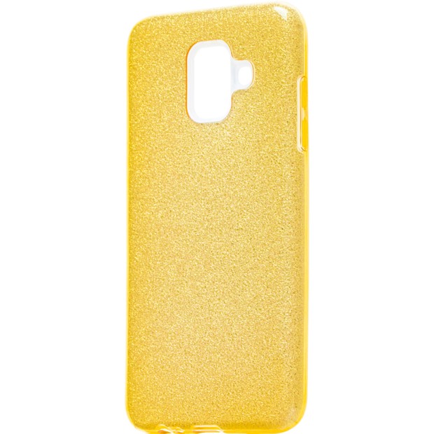 Силиконовый чехол Glitter Samsung Galaxy A6 (2018) A600 (Золотой)