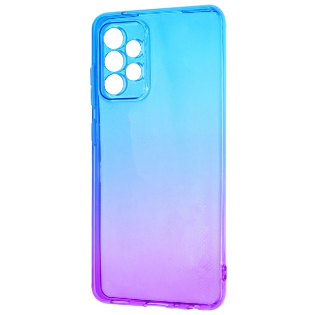 Силикон Gradient Design Samsung Galaxy A52 (2021) (Сине-фиолетовый)