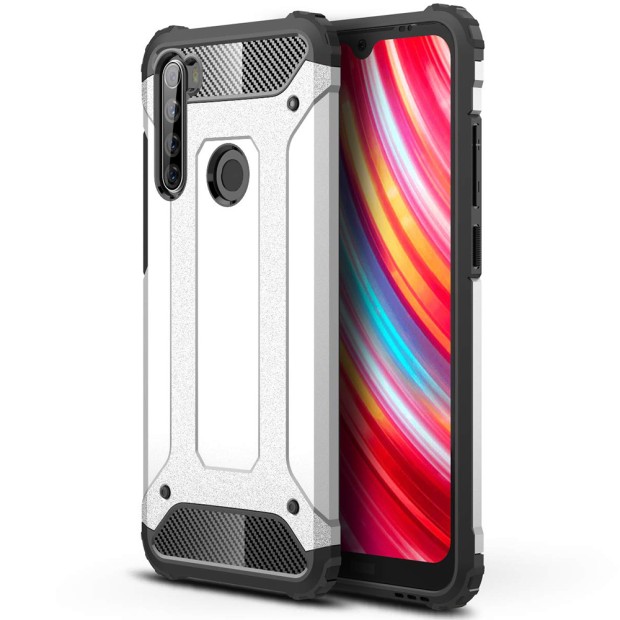 Чехол Armor Case Xiaomi Redmi Note 8T (Серебряный)