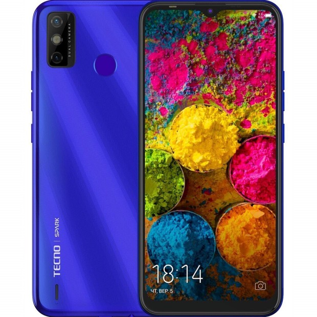 Мобільний телефон Tecno Spark 6 Go (KE5j) 3 / 64GB (Aqua Blue)