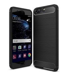 Силикон Polished Carbon Huawei P10 (Чёрный)